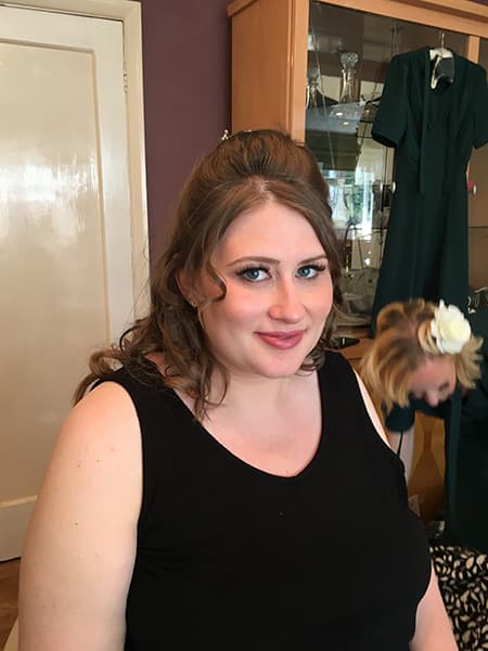 Classic bridal look with timeless soft glam makeup